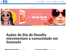 Tablet Screenshot of jornaldegramado.com.br